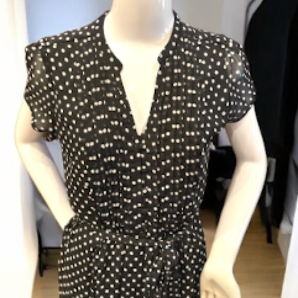 JBS - Petite Black Polka Dot Dress - Picture 3 of 4